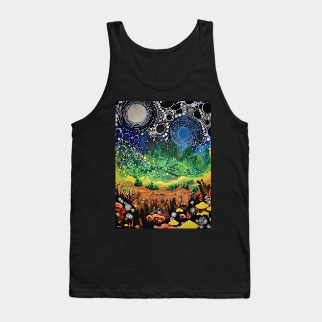 Particle Perpetuation Tank Top by Hooloovoo Art